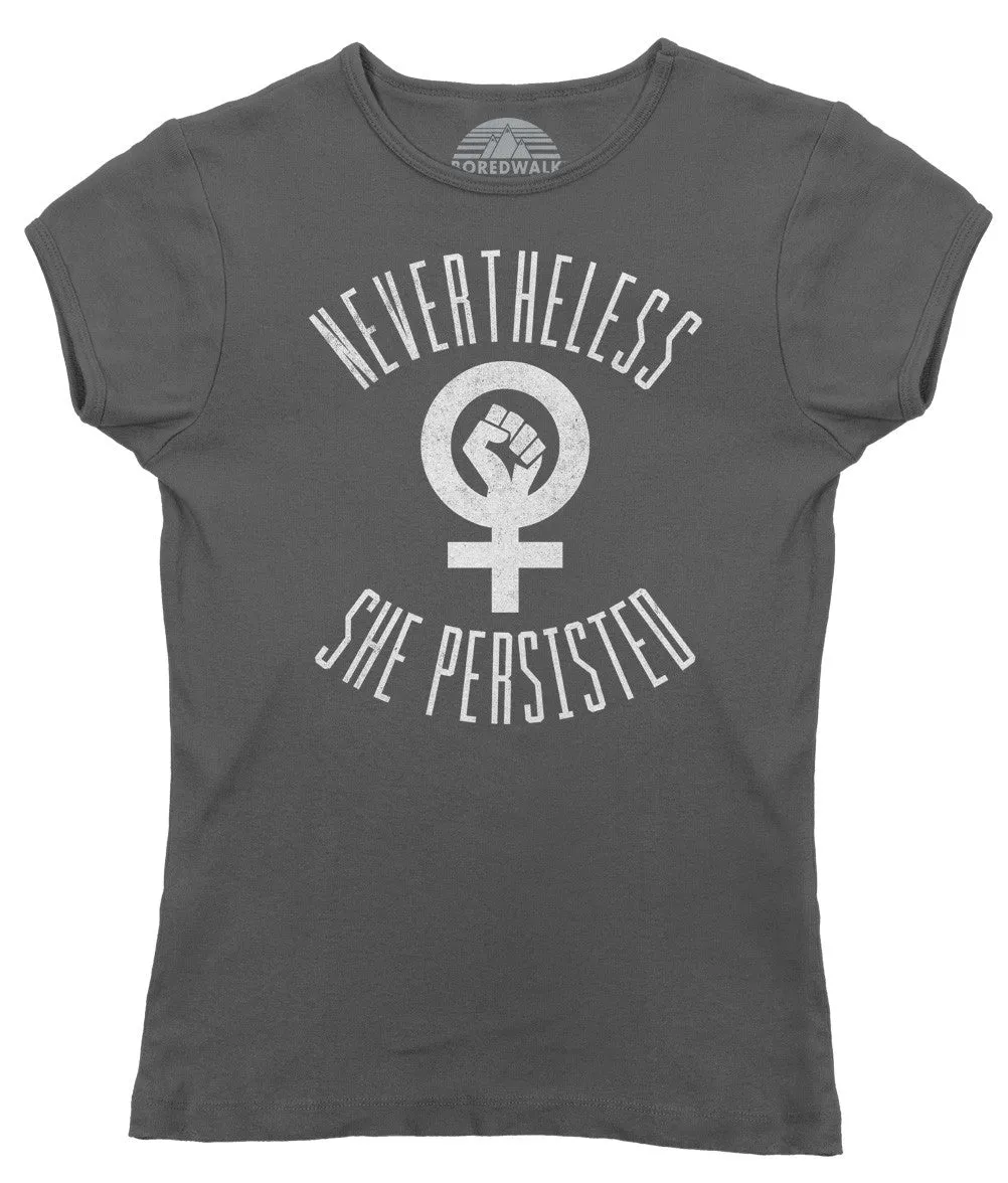 Women's Nevertheless She Persisted T-Shirt - Elizabeth Warren