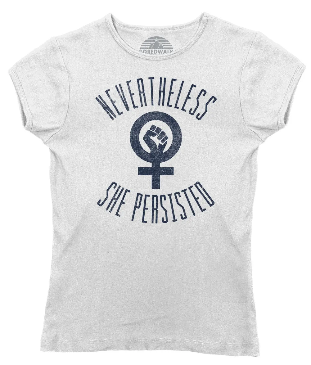 Women's Nevertheless She Persisted T-Shirt - Elizabeth Warren