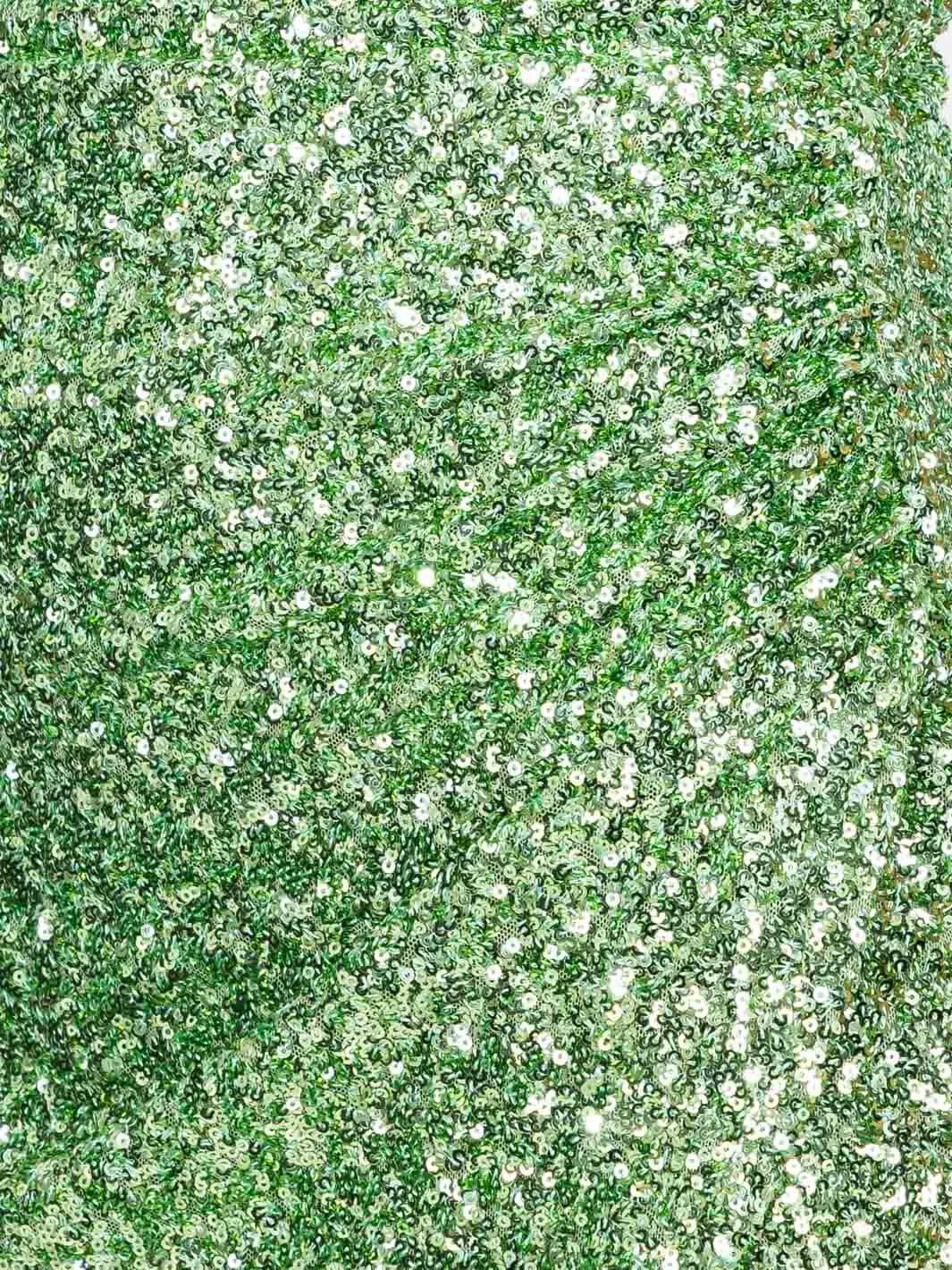 WOMEN'S SLEEVELESS SURPLICE SEQUINS TUBE MINI DRESS