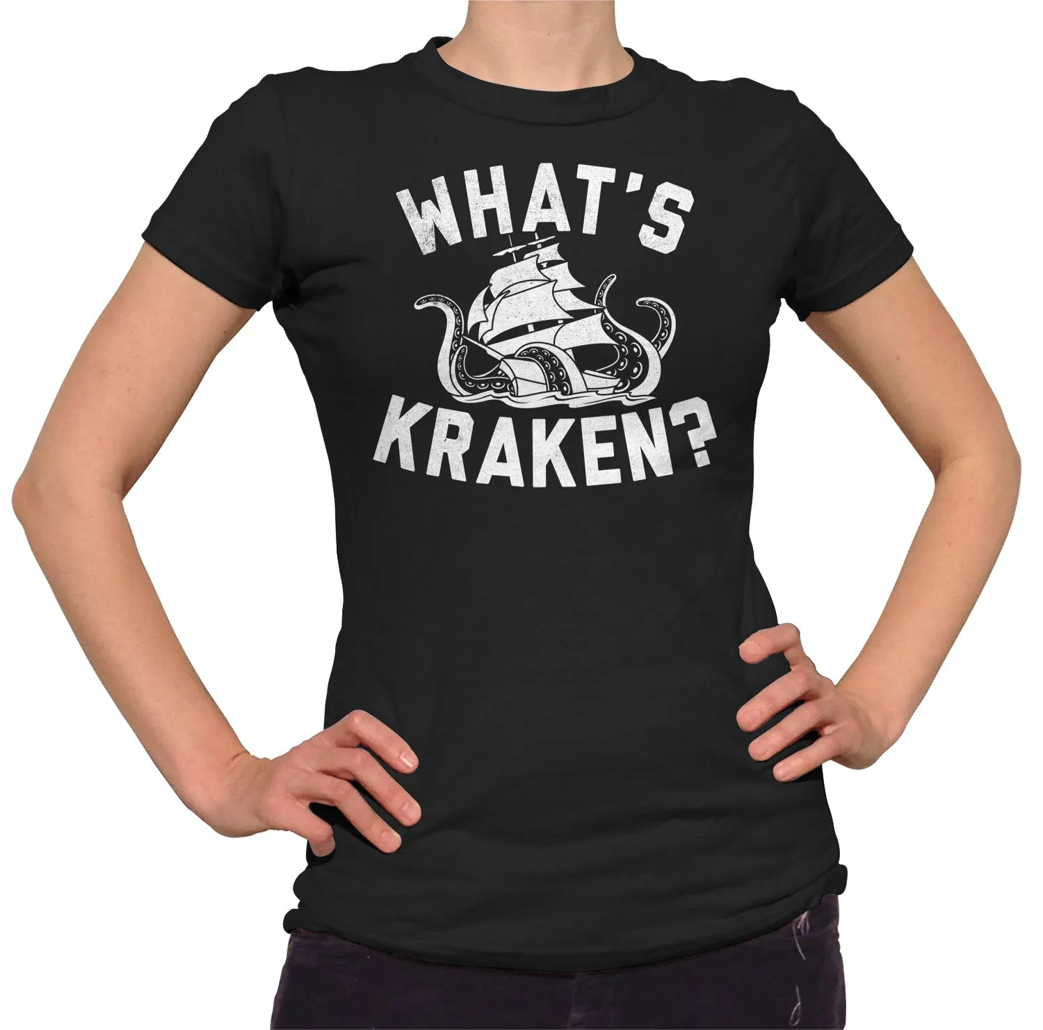 Women's What's Kraken Sea Monster T-Shirt