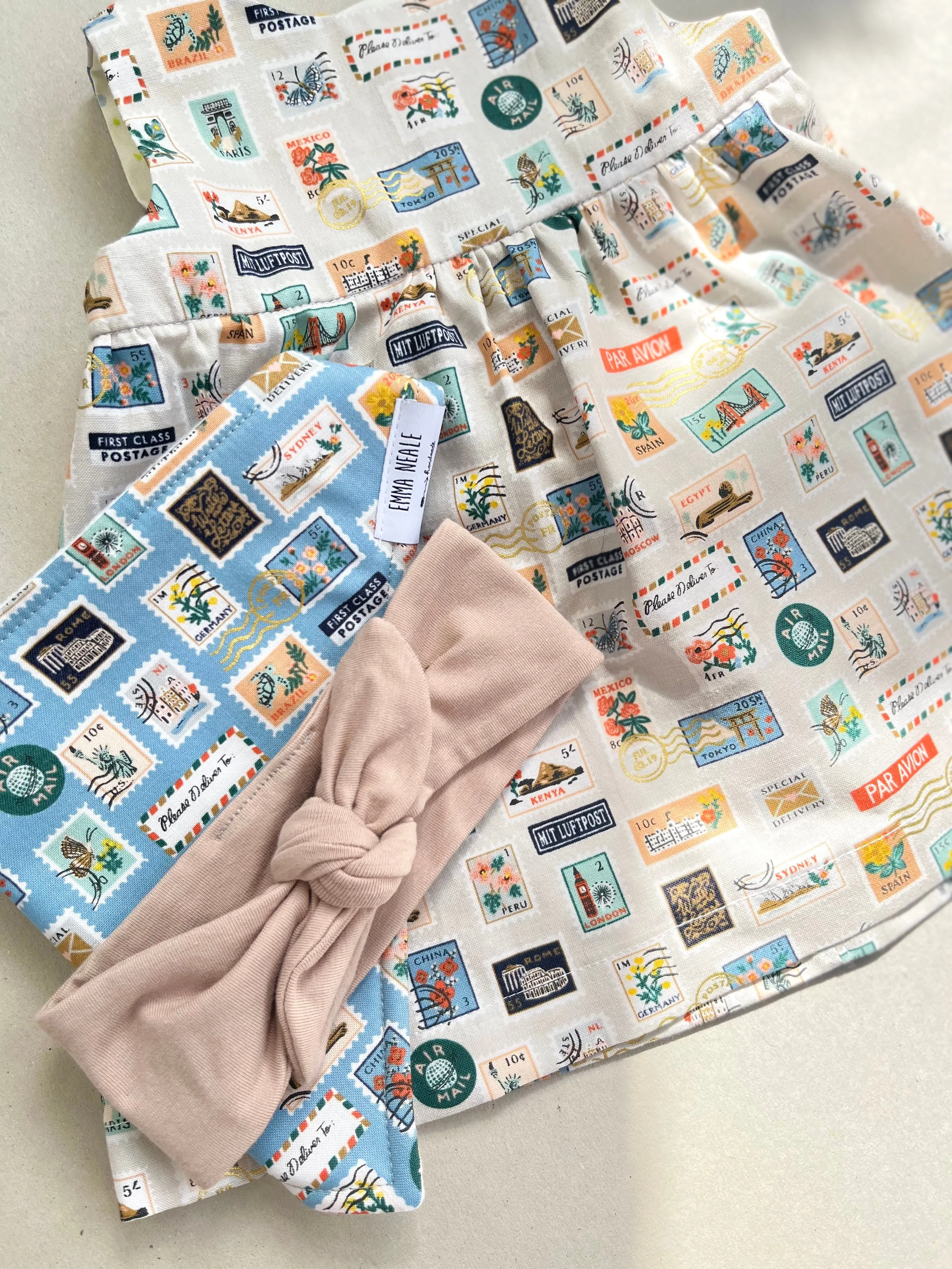 World Traveller Dress in Stone