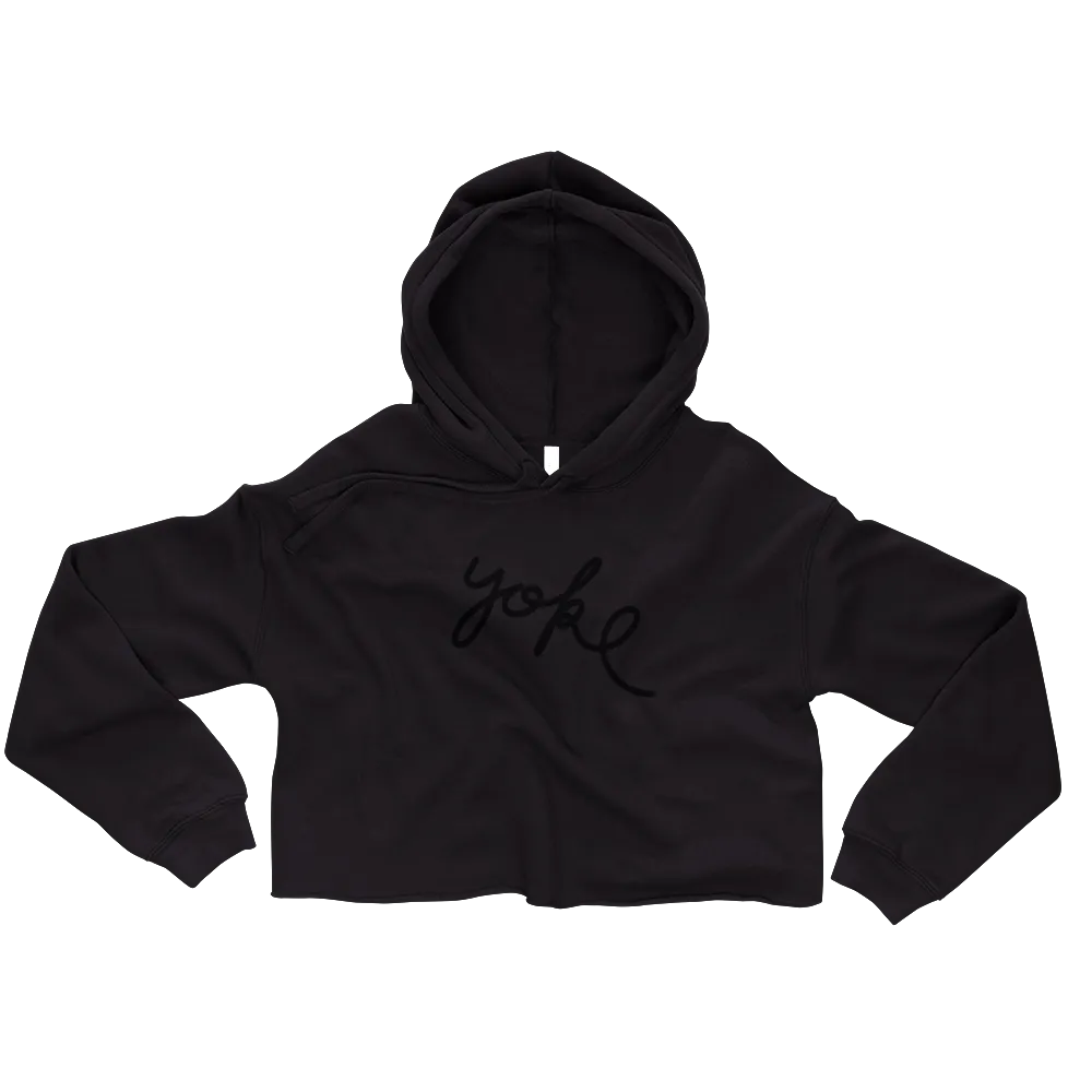 Yoke & Co. Script Crop Hoodie