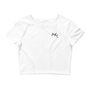 Yoke Script Crop Top