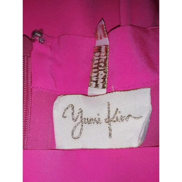 Yumi Kim Sz M Magenta Hot Pink Silk Skater Mini Skirt