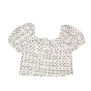 ZARA Smock Floral Crop Top