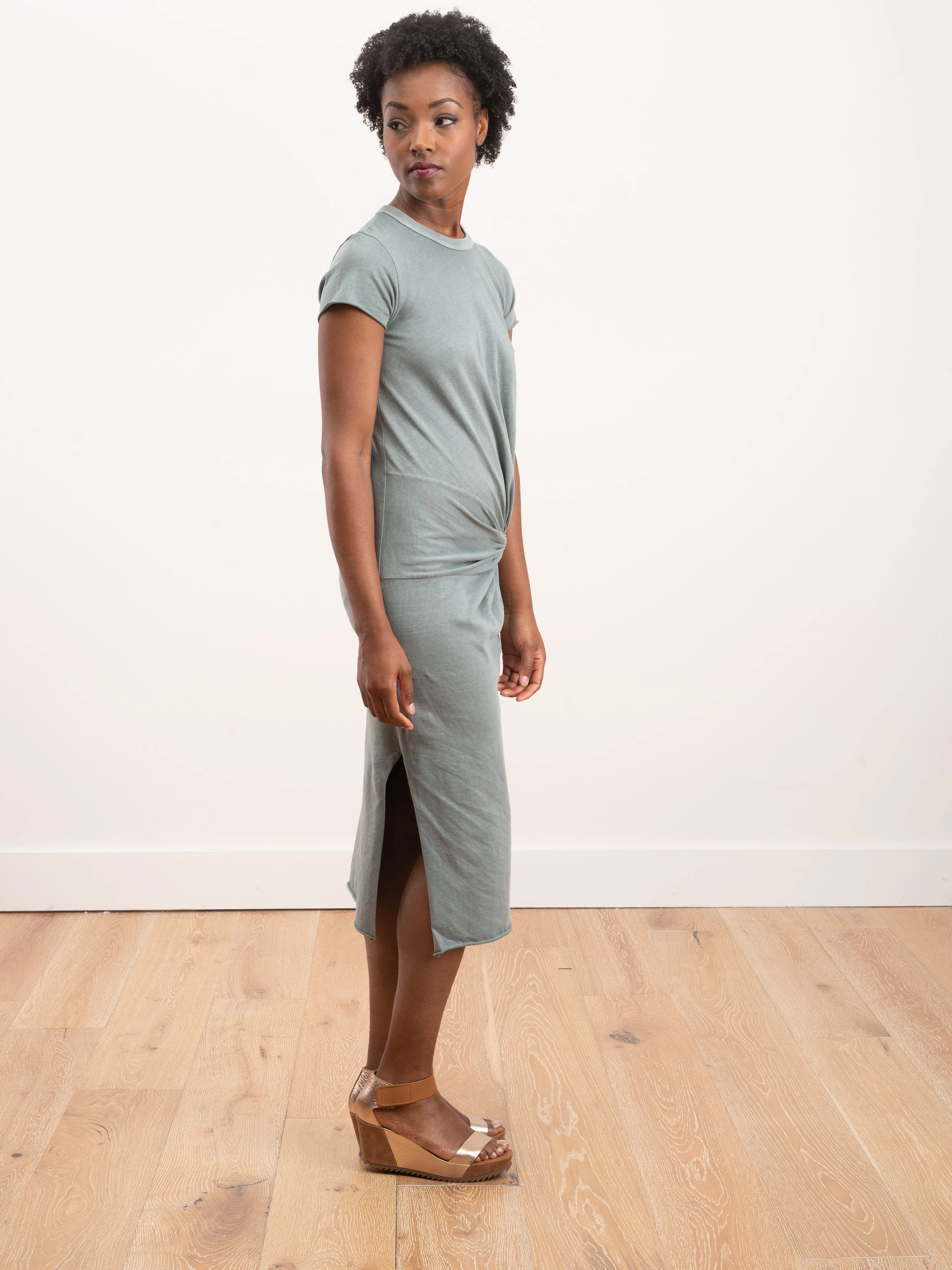 zelda knot dress - pigment sulphur stone