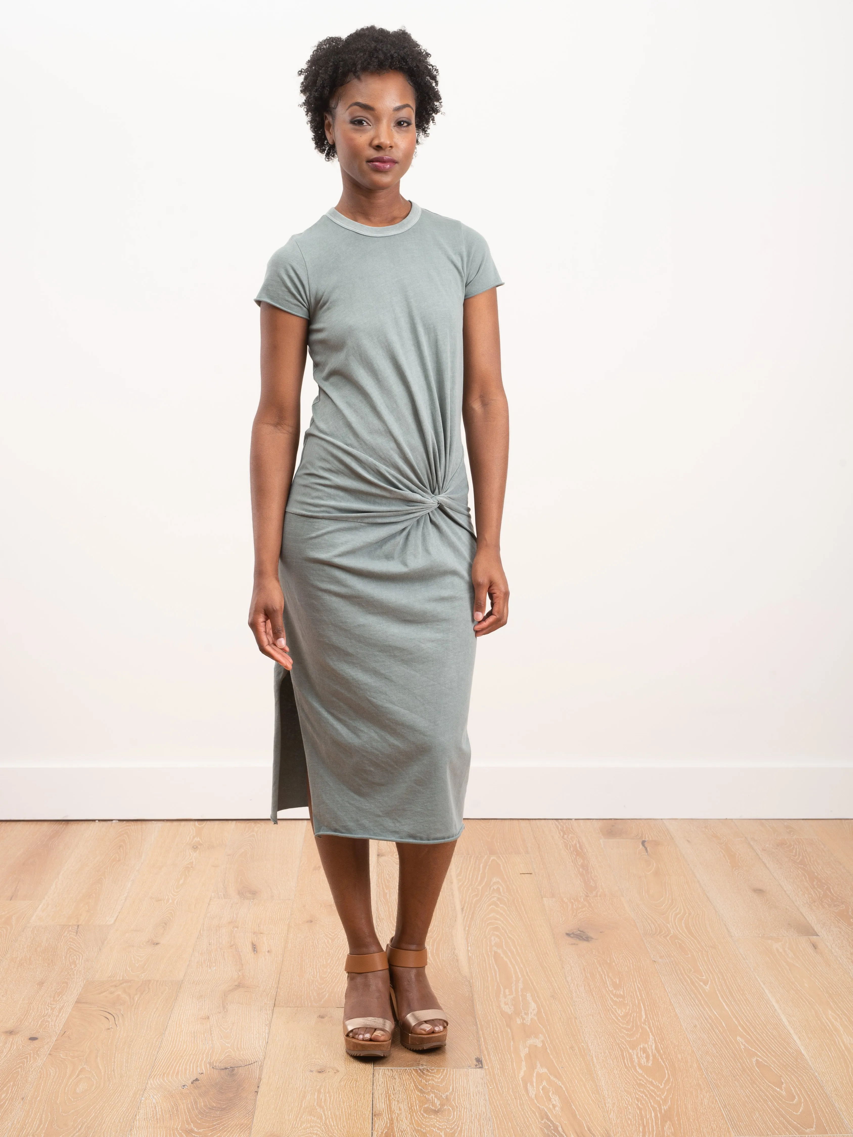 zelda knot dress - pigment sulphur stone