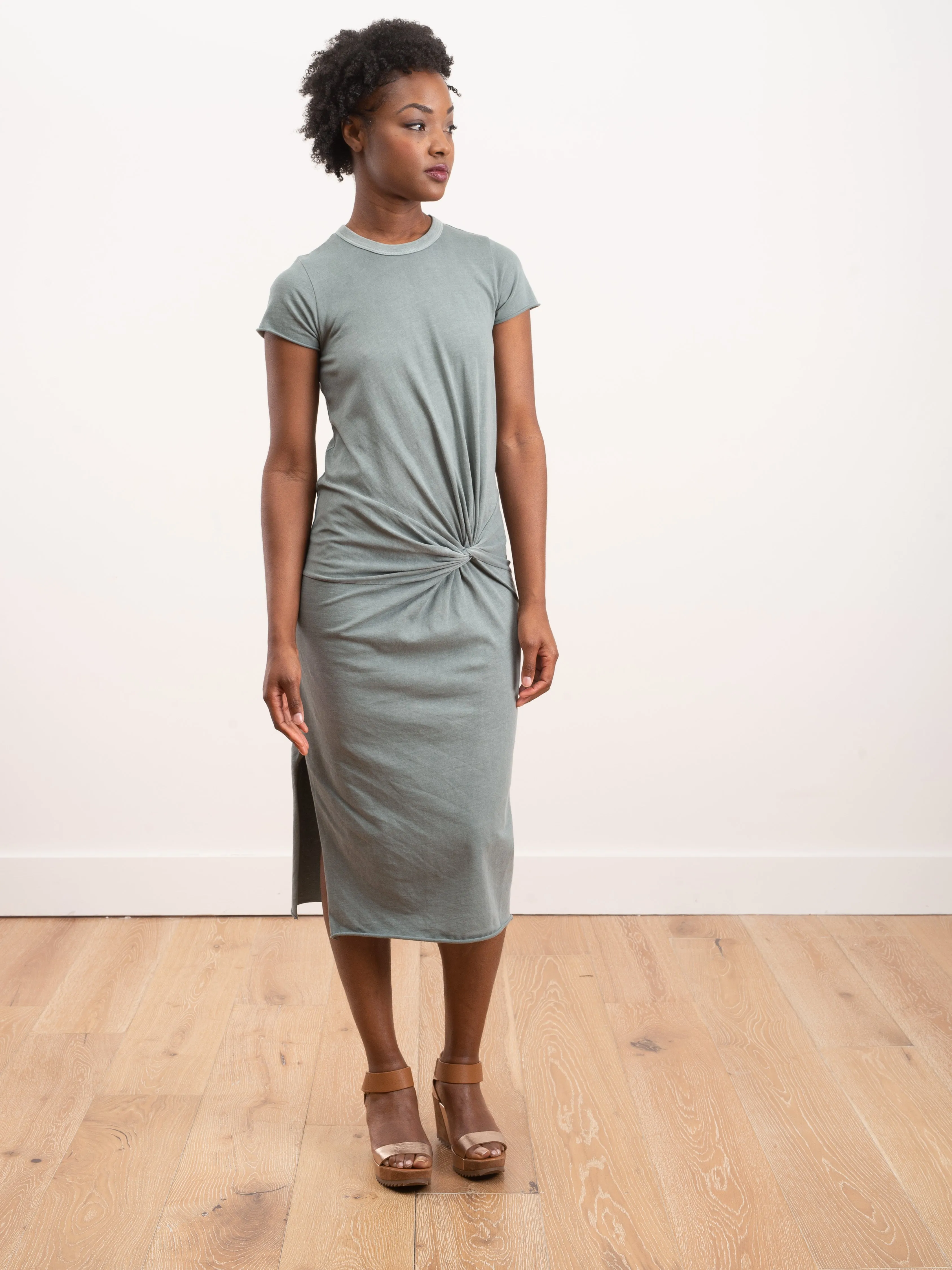 zelda knot dress - pigment sulphur stone